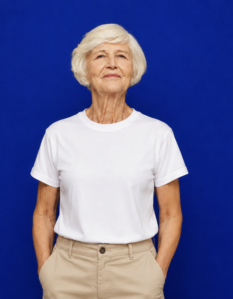 Digital fashion model Jane (RD-004) — Female 50+ Streetwear, Sportswear look by Rockstars Digitals