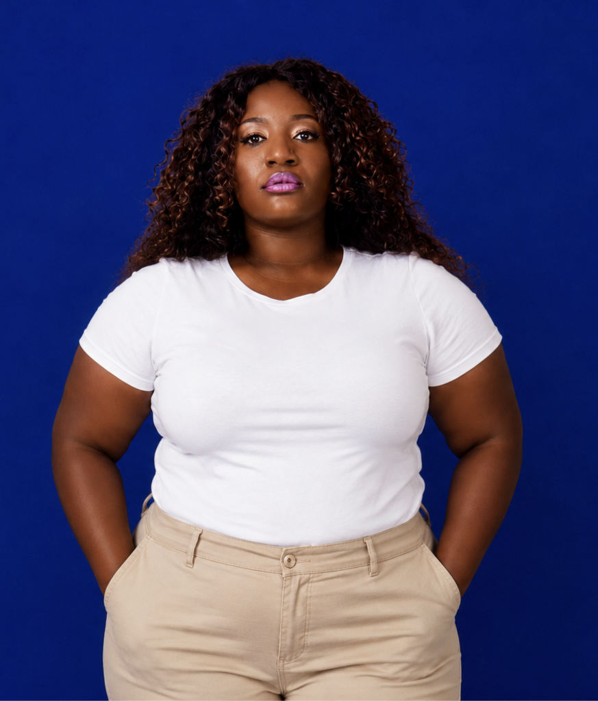 Digital fashion model Regina (RD-011) — Female 35-50 Streetwear, Commercial look by Rockstars Digitals