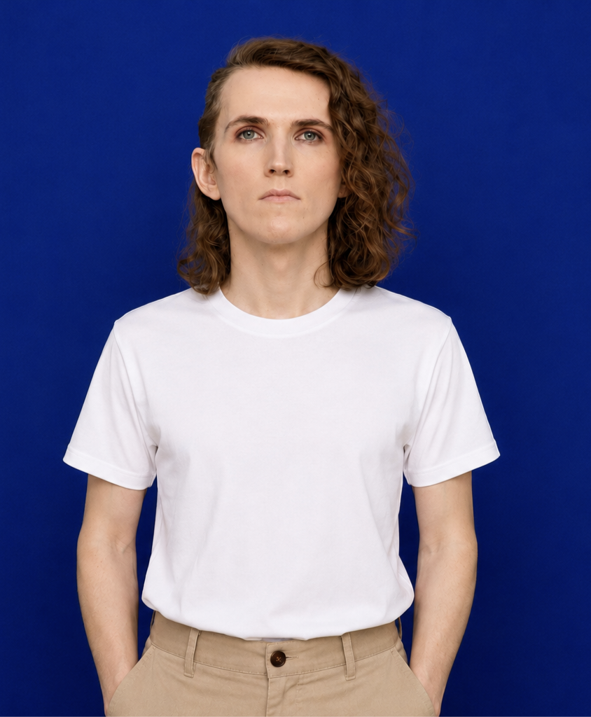Digital fashion model Kay (RD-021) — Androgynous 25-35 High Fashion, Couture look by Rockstars Digitals