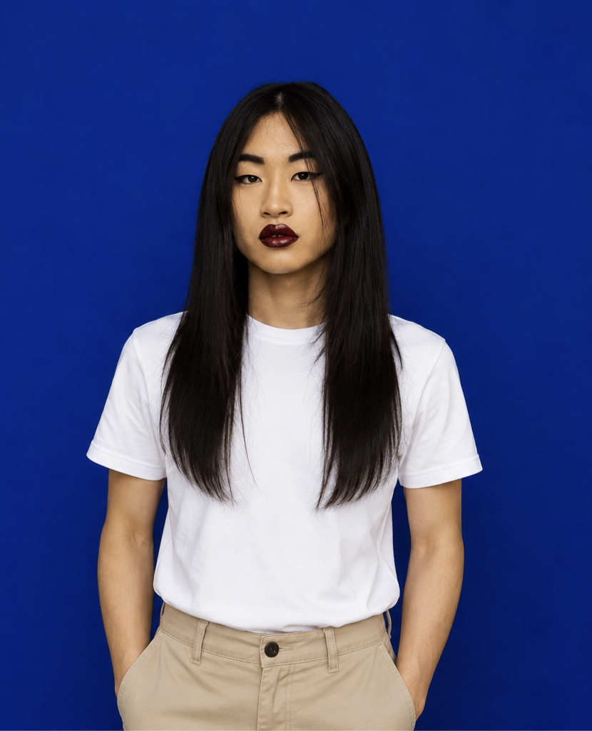 Digital fashion model Tiffany (RD-022) — Androgynous 18-25 Couture, High Fashion look by Rockstars Digitals